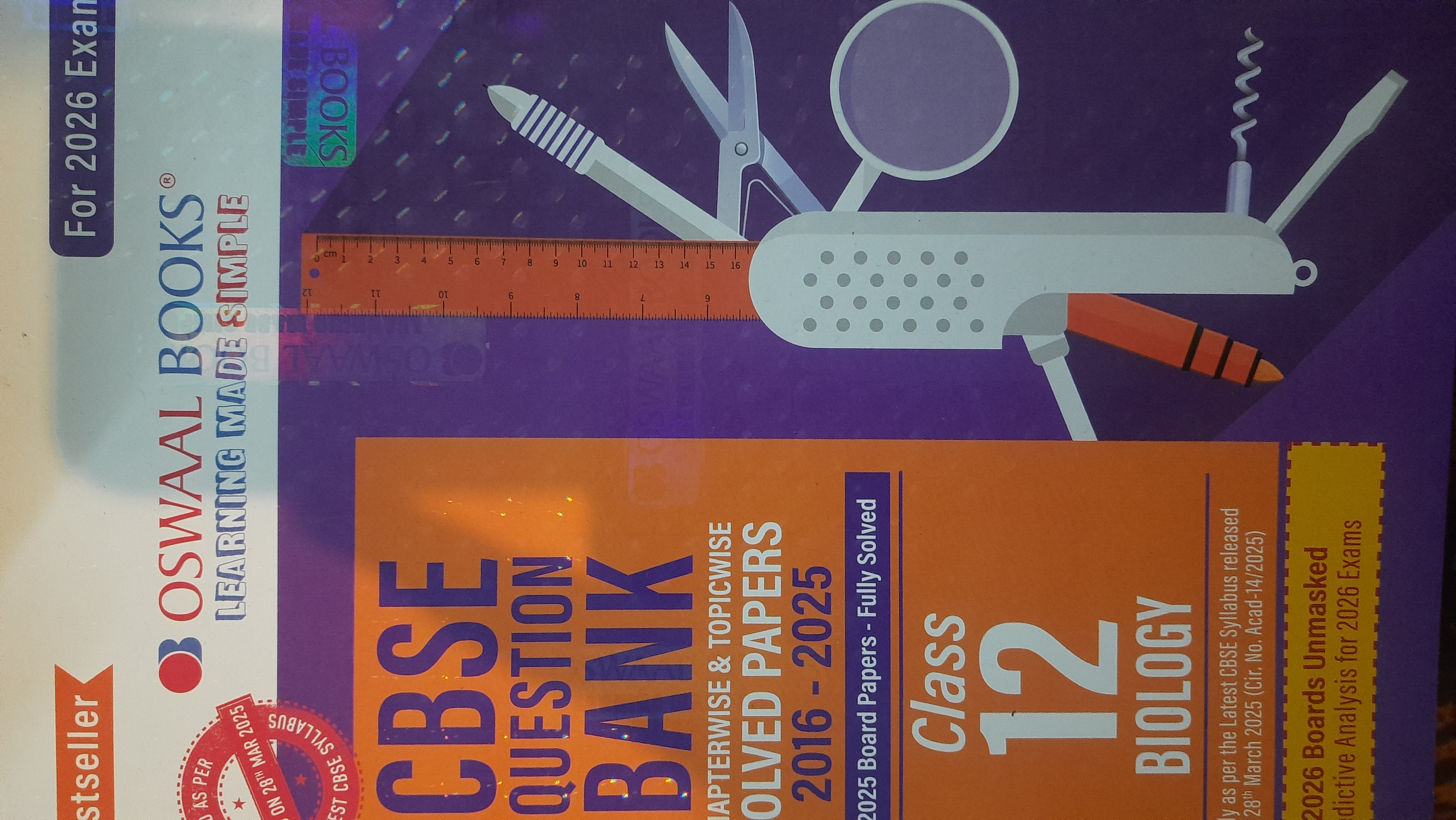 Oswaal BIOLOGY CBSE QUESTION BANK 